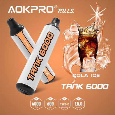 wieder aufladbarer Vape des Salz-50mg Stift 15ML 600mAh Nic Cola Ice Disposable Flavoreds