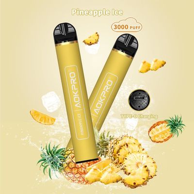 Hauch-Stange 8ml AOKPRO SS PCTG 3000 Prefilled abgehobener Betrag aktivierten Stift