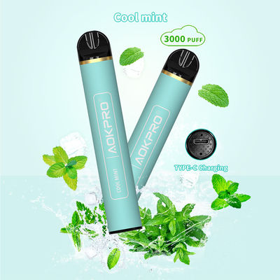 USB-C, das 3000 Salz Nic Disposable Vapes der Hauch-Stangen-20mg auflädt