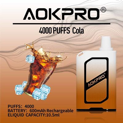 MTL 4000 stoßen Wegwerf-Vape-Stift 600mAh wieder aufladbares USB-C luft