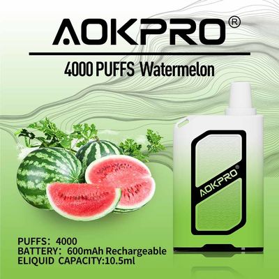 Hauch Wegwerf-Vape 30mg Nic Salt 10.5ml der Wassermelonen-4000