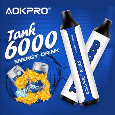 5% Nikotin Wegwerf-Vape-Stift USB-C, der 6000 Hauch-Stangen 16 Aromen auflädt