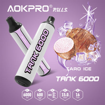 Vorbelastetes 600mAh 15ML Prefilled Hülse Vape-Geräte Taro Ice Ejuice