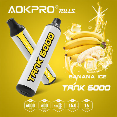 Stange 1.2ohm Mesh Coil Banana Ice Air belastete wieder aufladbarer Vape-Stift 600mAh vor