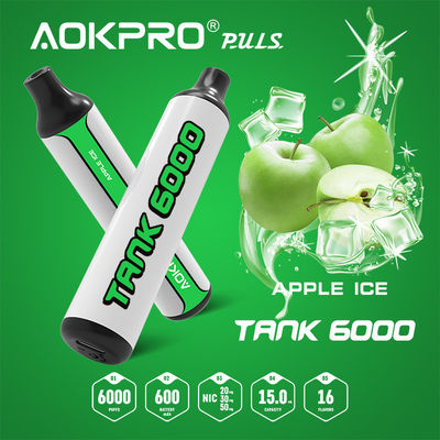 Säuern Wegwerf-Vape Hauche TYPE-C AOKPRO Stift-6000 Apple-Hauch plus 600mAh