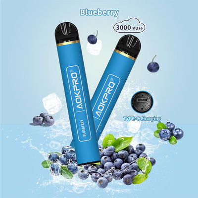 Des Blaubeeraroma-3000 nikotin-Salz-Geräte 600mah Hauch-der Stangen-2% Wegwerf