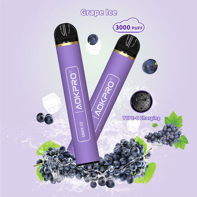 3% Salz-Nikotin-Wegwerf-3000 Hauch Vape-Stift-Art-c wieder aufladbar