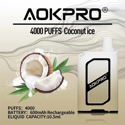 Hauch Ejuice 10.5ml Mesh Coil Disposable Vape Device Kasten-4000