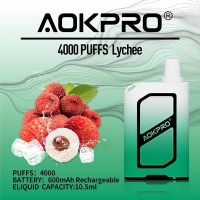 600mAh wieder aufladbares Mesh Coil Vape Pen 4000 Hauche NIC ELFEN-STANGE Kasten-2%
