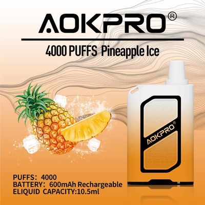AOKPRO 15ml Vor-gefüllter Nikotin Vape 4000 der Elfen-Stangen-50mg Hauch