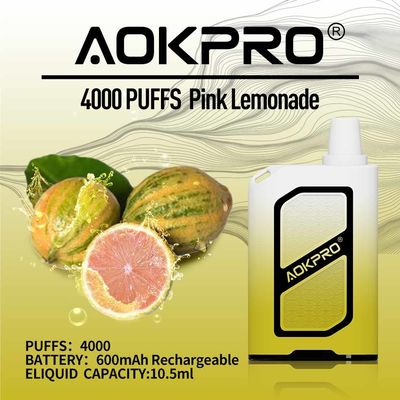 1.2Ohm 4000 Hauch Mesh Coil Disposable Vapes Nicotine 3% 2% 5%
