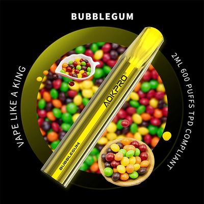 SKE-Kaugummi Aroma-Wegwerfhülsen-Gerät fester PC 600 Hauche Vape