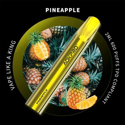 Der Ananas-20MG Wegwerfelfen-Stangen-Aromen hülsen-des Gerät-2ml E flüssige