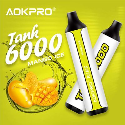 Aktivierungs-Mango-Eis 6000 des abgehobenen Betrages stößt Wegwerf-Vape 15ml Prefilled Eliquid luft