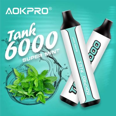 Hauch AOKPRO Mesh Coil 6000 Wegwerf-Stift 600mAh Vape USB-C Vape
